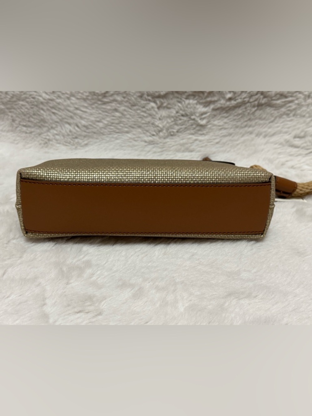 Michael Kors Gold and Brown Small Wristlet Pouch - Picture 6 of 9